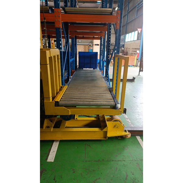 Roller Conveyor dengan sistem rak 